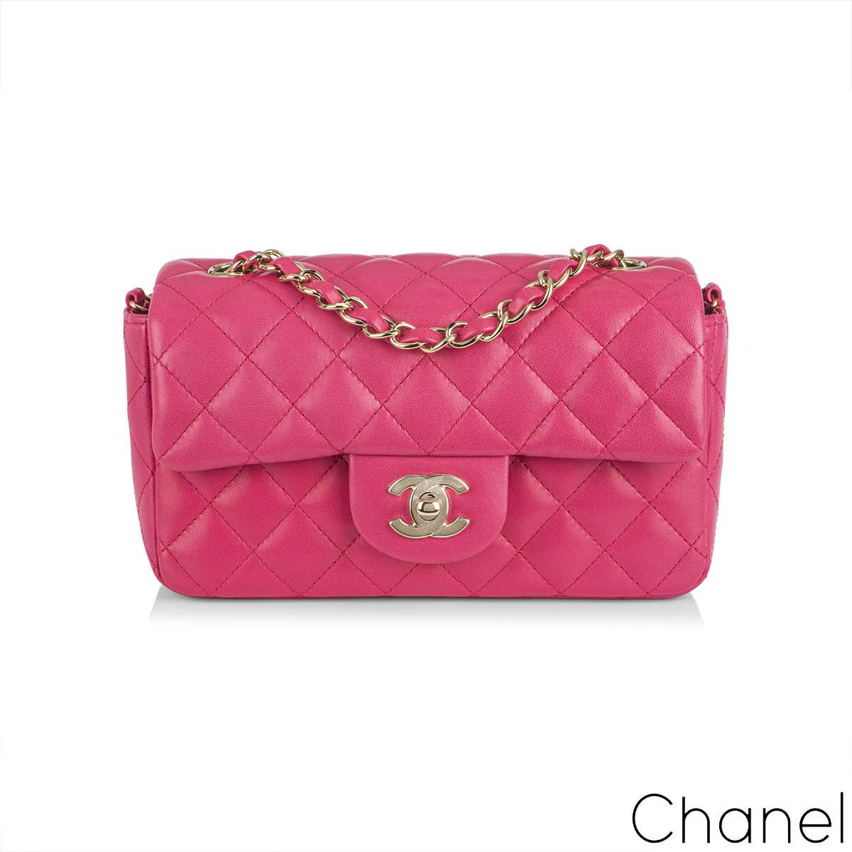 Chanel 21K mini bag pink grained calfskin gold hw  VintageUnited
